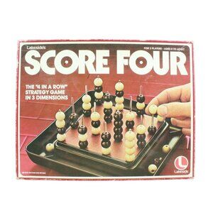 Vintage 1975 Lakeside Score Four 4 In a Row 3-D Strategy Board Game